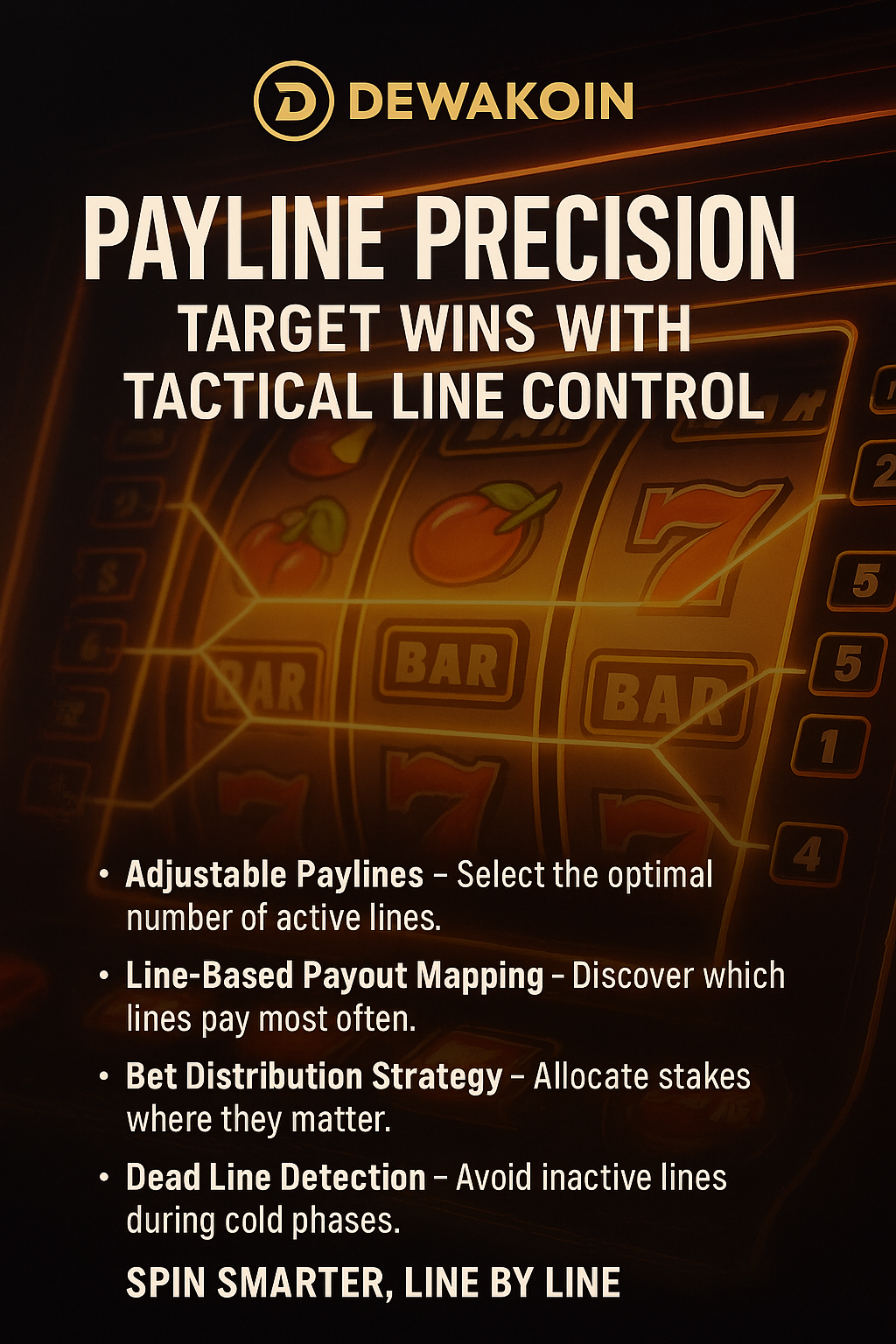 Dewakoin Payline Precision: Target Wins with Tactical Line Control
