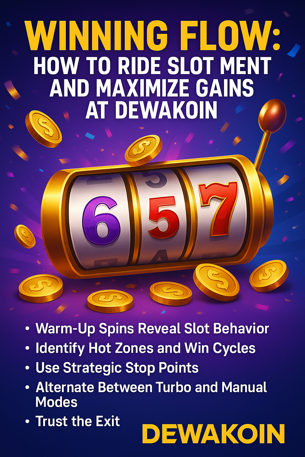Winning Flow: How to Ride Slot Momentum and Maximize Gains at Dewakoin