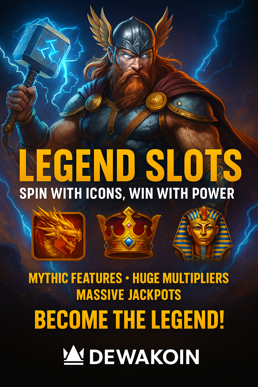 Legend Slots: Spin with Icons, Win with Power at Dewakoin