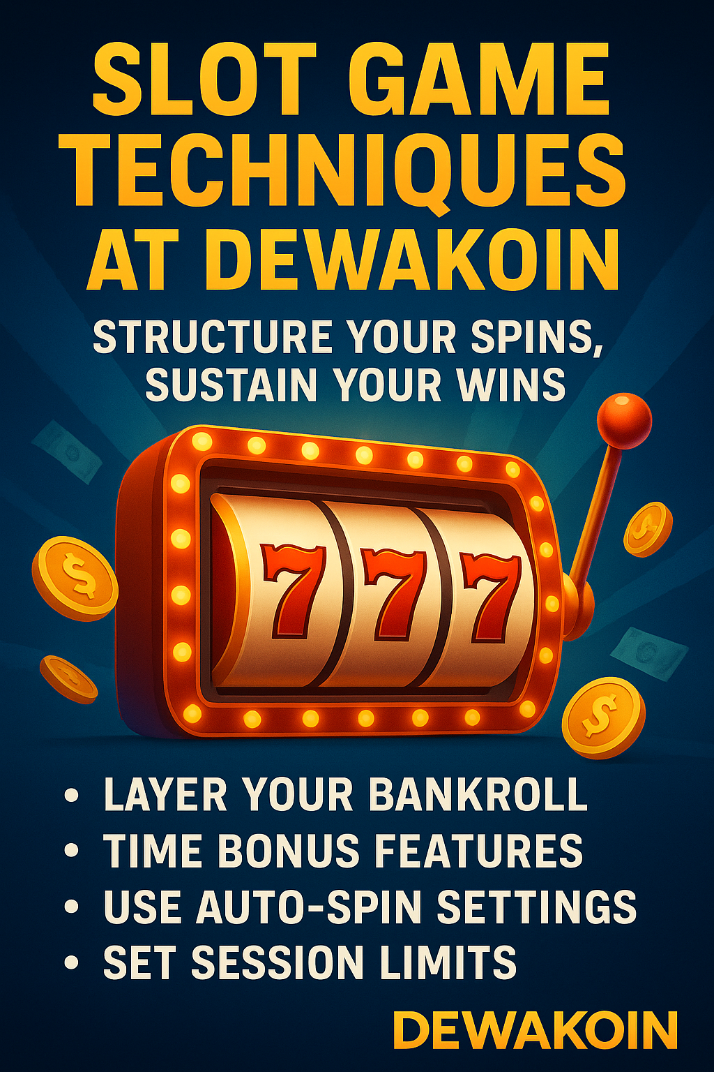 Slot Game Techniques at Dewakoin: Structure Your Spins, Sustain Your Wins