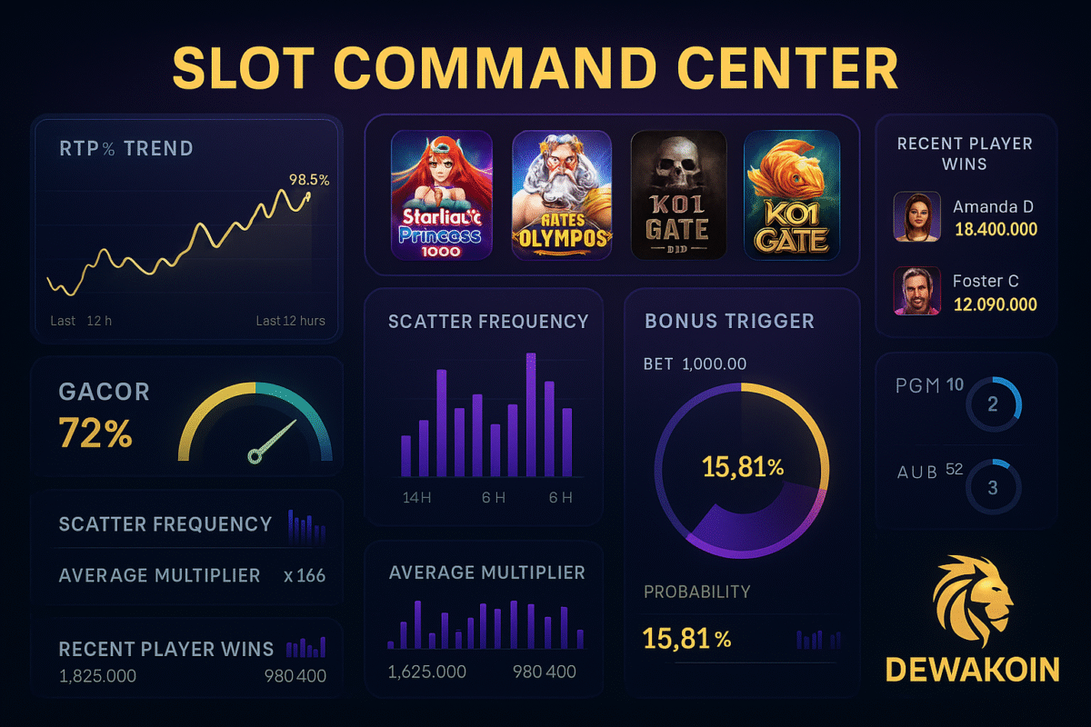 Slot Command Center: Take Full Control with Dewakoin’s High-Performance Games