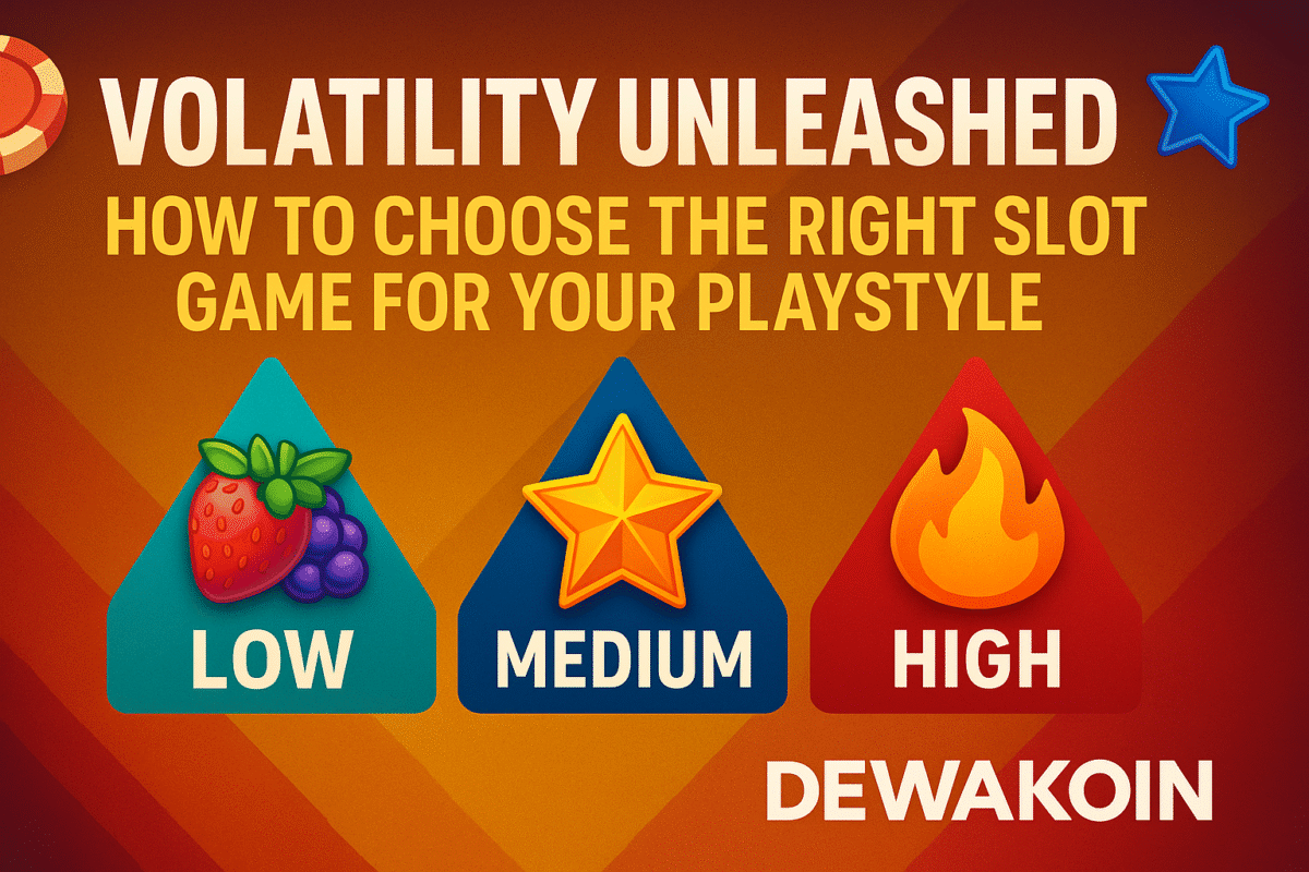 Volatility Unleashed: How to Choose the Right Slot Game for Your Playstyle at Dewakoin