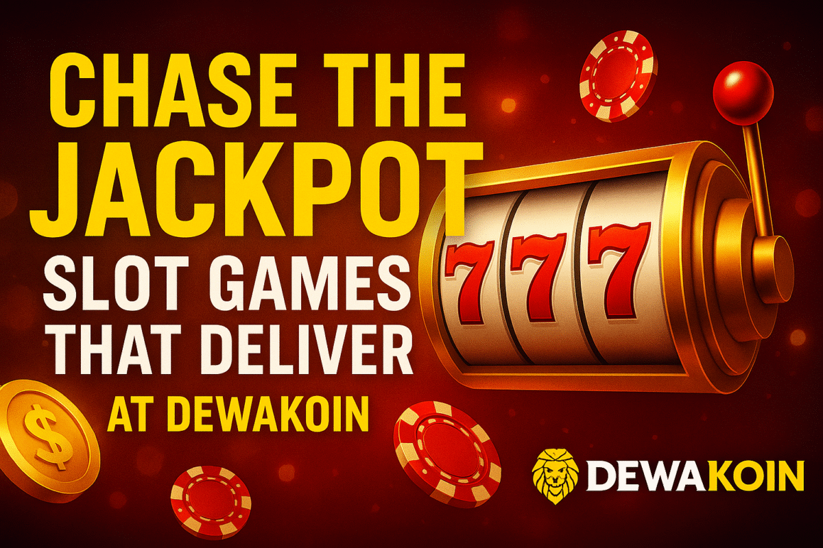 Chase the Jackpot: Slot Games That Deliver at Dewakoin